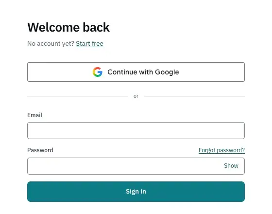 Forgot password? on the sign-in page
