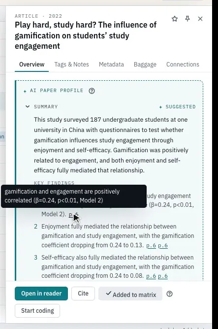 The Tags & Notes tab